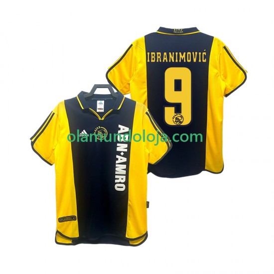 Camisola AFC Ajax IBRANIMOVIC 9 2000 2001 Retro Homem Equipamento Segundo Manga Curta